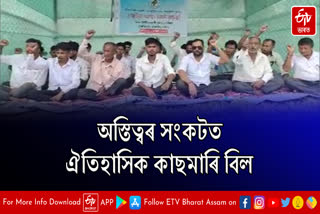 Protest demanding protection of Kasmari Bill in Narayanpur