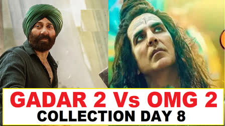 Gadar 2 Vs OMG 2 Collection Day 8