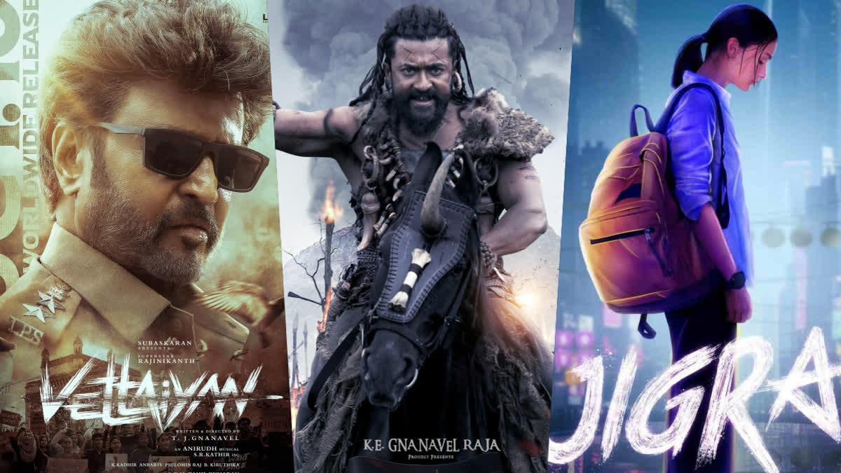 Rajinikanth - Amitabh Bachchan Starrer Vettaiyan to Clash with Suriya's Kanguva, Alia Bhatt's Jigra This Dussehra