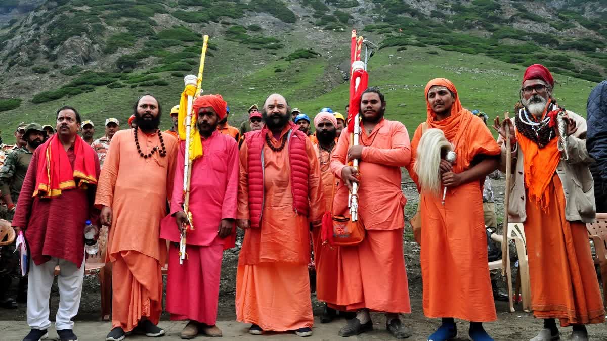 അമർനാഥ് തീര്‍ഥാടന സമാപനം  AMARNATH YATRA 2024  JAMMU KASHMIR PILGRIMAGE  അമർനാഥ് ഗുഹാക്ഷേത്രം തീര്‍ഥാടനം