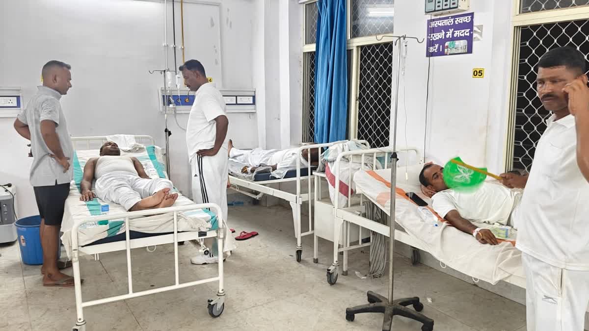 Bihar SAP undergo treatment after food poisoning