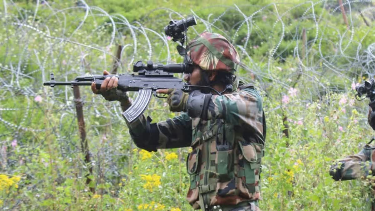 A CRPF inspector was killed when terrorists opened fire on a patrol party in Udhampur district of Jammu and Kashmir on Monday, officials said.  The CRPF along with the Special Operations Group (SOG) of the local police was fired upon by terrorists around 3:30 pm in the remote Dudu area of Basantgarh, the officials said.