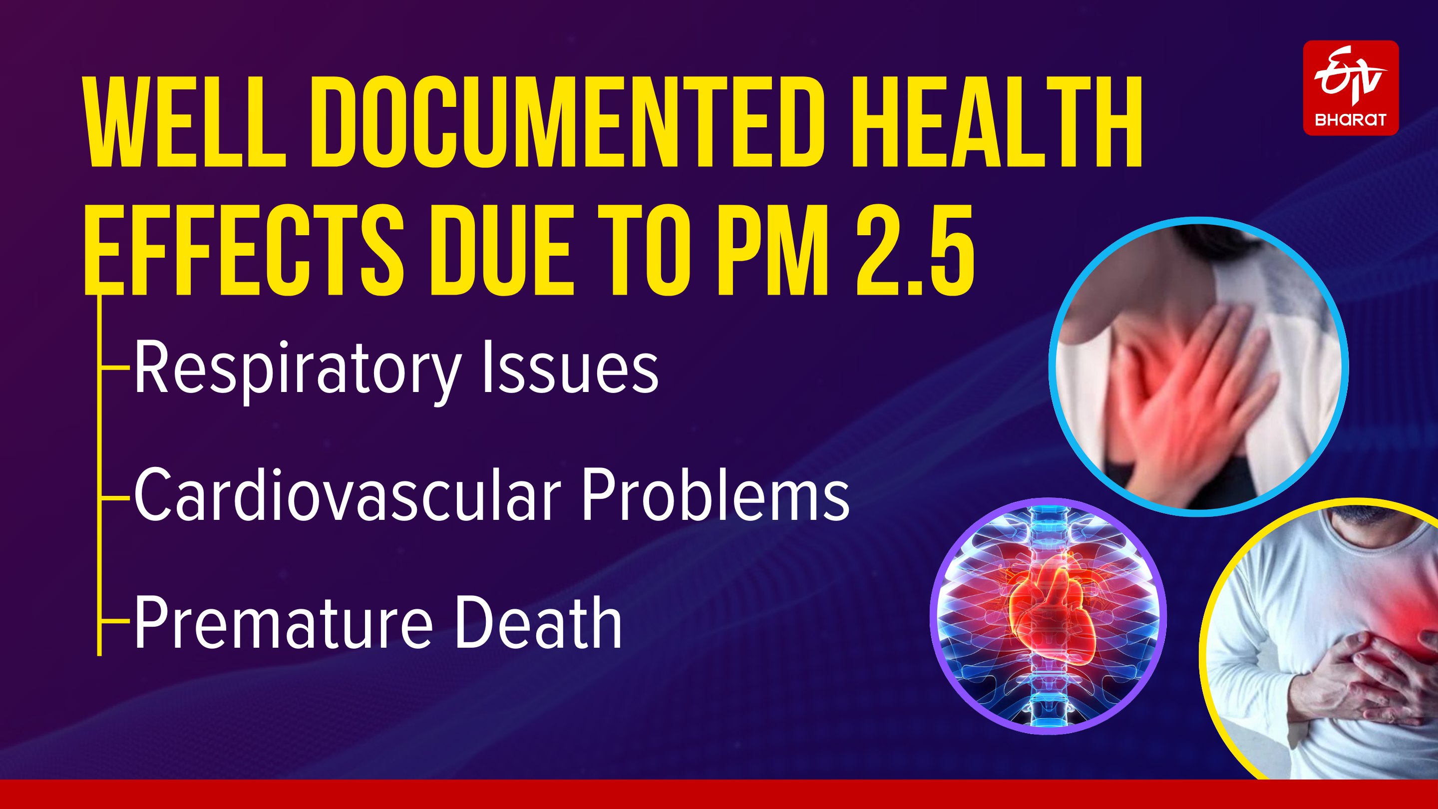 Harmful effects of particulate matter 2.5