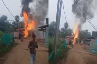 SHIVPURI TRANSFORMER FIRE VIDEO