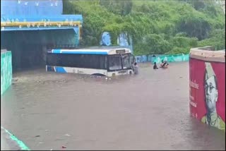 Bus Stuck Railway Under Bridge