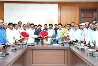 Power Employees Felicitation to Deputy CM