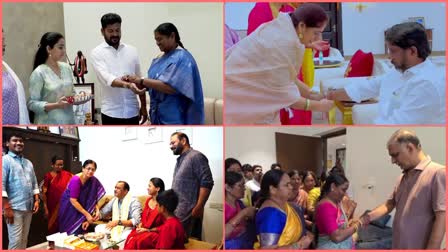 Political Leaders Rakhi Celebration in Telangana