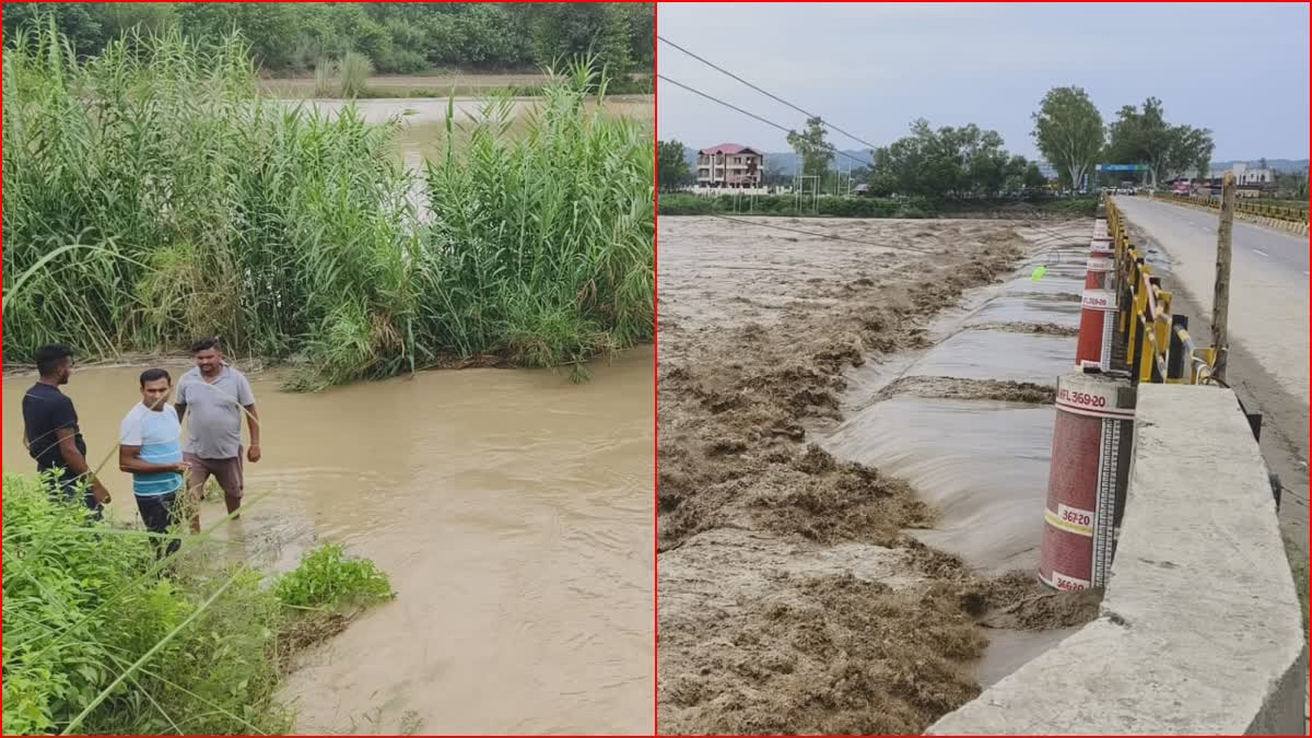 Damage due to heavy rain in Una