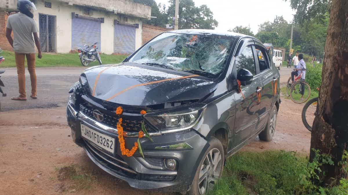 car crushed two children in Lohardaga