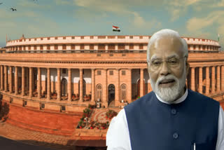 PM Narendra Modi on Old Parliament Building