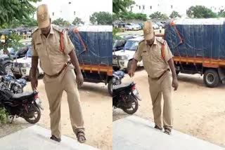 Paralysis Suffering Police Officer in CM Jagan Meeting