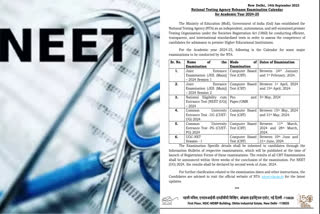 national testing agency announced medical entrance neet exam date for next year