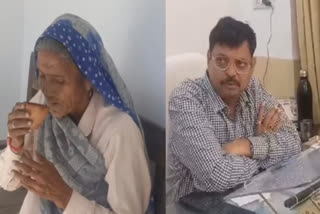 SDM SUNIL KUMAR TRIVEDI OF SAMBHAL MADE ELDERLY WOMAN SIT IN OFFICE AND GIVE HER TEA