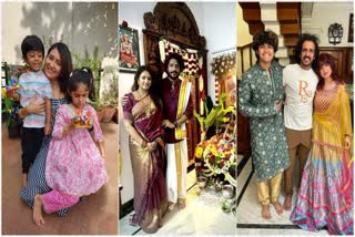 sandalwood actors celebrates ganesh Chaturthi