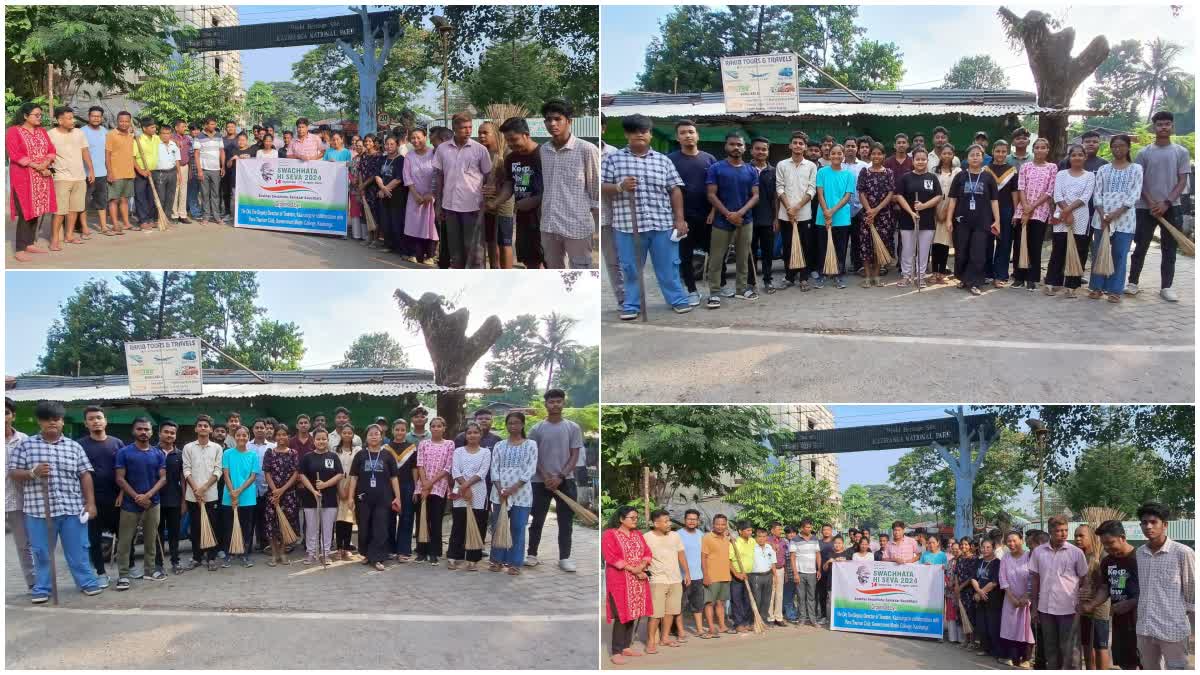 cleaning campaign in Kaziranga National Park