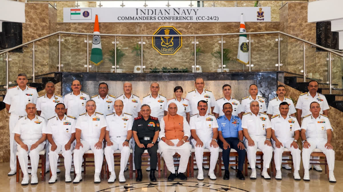 Rajnath Singh Exhorts Navy To Be Prepared For Every Situation In Today’s Volatile Global Scenario