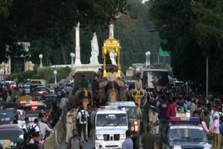 Abhimanyu carrying wooden Ambari