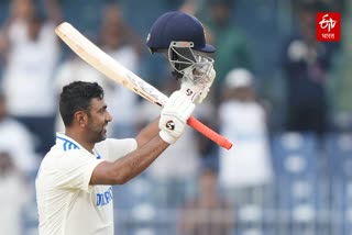 R Ashwin century