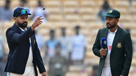 Bangladesh skipper Najmul Hossain Shanto won the toss and opted to bowl against India in the first Test of the two-match series at MA Chidambaram Stadium in Chennai on Thursday and became the first team to opt for bowling at the Chepauk after year 1982.