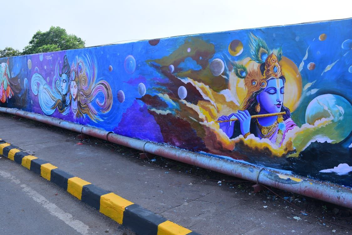 Gods Paintings on walls of Ujjain