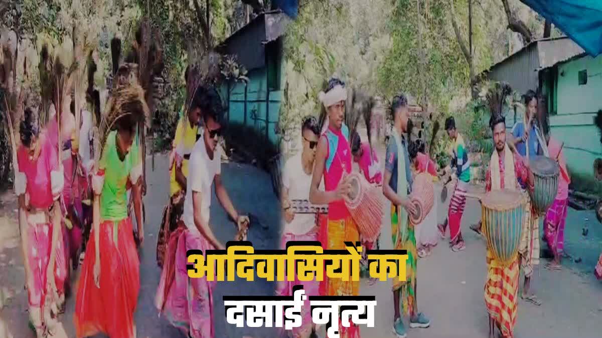 tribal dance in durga puja