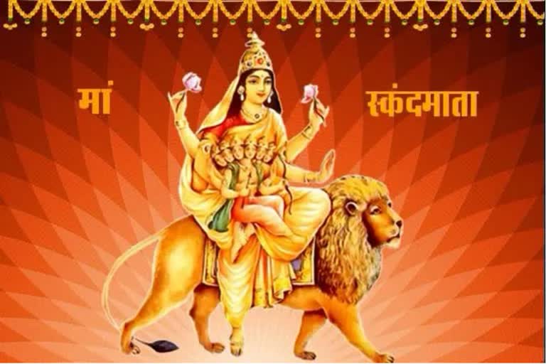 skandamata goddess . goddess skandamata  navratri day 5  navratri 5th day 19 october