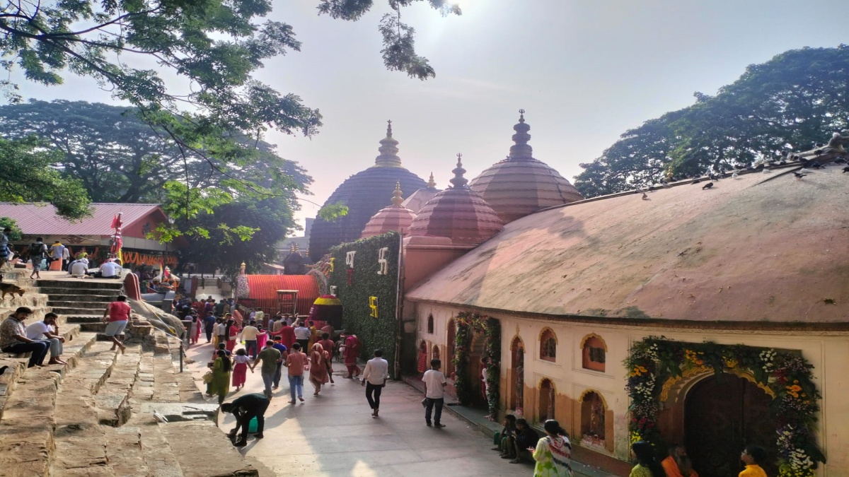 Durga Puja is celebrated for 15 days from Krishna Navami to Sukla Navami in Kamakhya temple.