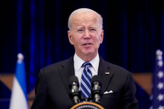 Etv BharatMajority of Palestinians are not Hamas, Need two-state solution - US President Joe Biden On Israel Palestine War,'പലസ്‌തീന്‍കാരെല്ലാം ഹമാസല്ല' ; ഗാസയ്ക്ക് 100 മില്യണ്‍ ഡോളര്‍ സഹായം പ്രഖ്യാപിച്ച് ജോ ബൈഡന്‍