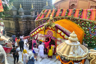 At Guwahati's historic Kamakhya temple, celebration of Durga Puja without idols