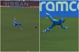 KL Rahul brilliant catch