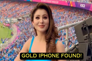Urvashi Rautela- Gold Iphone