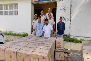 Illegal liquor smuggling in Dungarpur