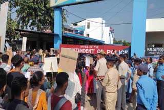 Tribal students protest rally