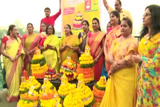 Rally with Bathukamma TDP Women Wing For Chandrababu Naidu