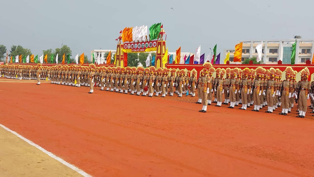 Passing out parade at Supaul