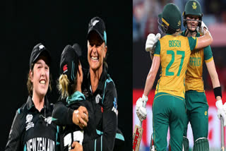 New Zealand and South Africa Women's Team