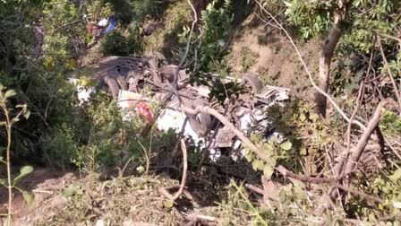 School bus fell into ditch at Haryana's Panchkula.