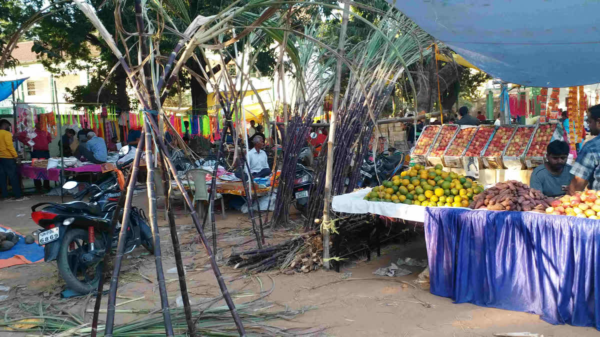 Chhath Pooja Bazaar in Ranchi District School