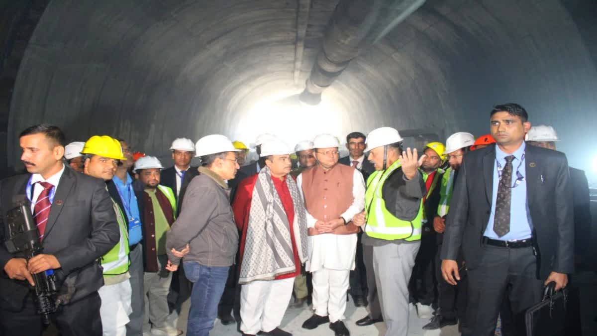 Union Minister Nitin Gadkari Visit Uttarkashi Tunnel Collapsed Site