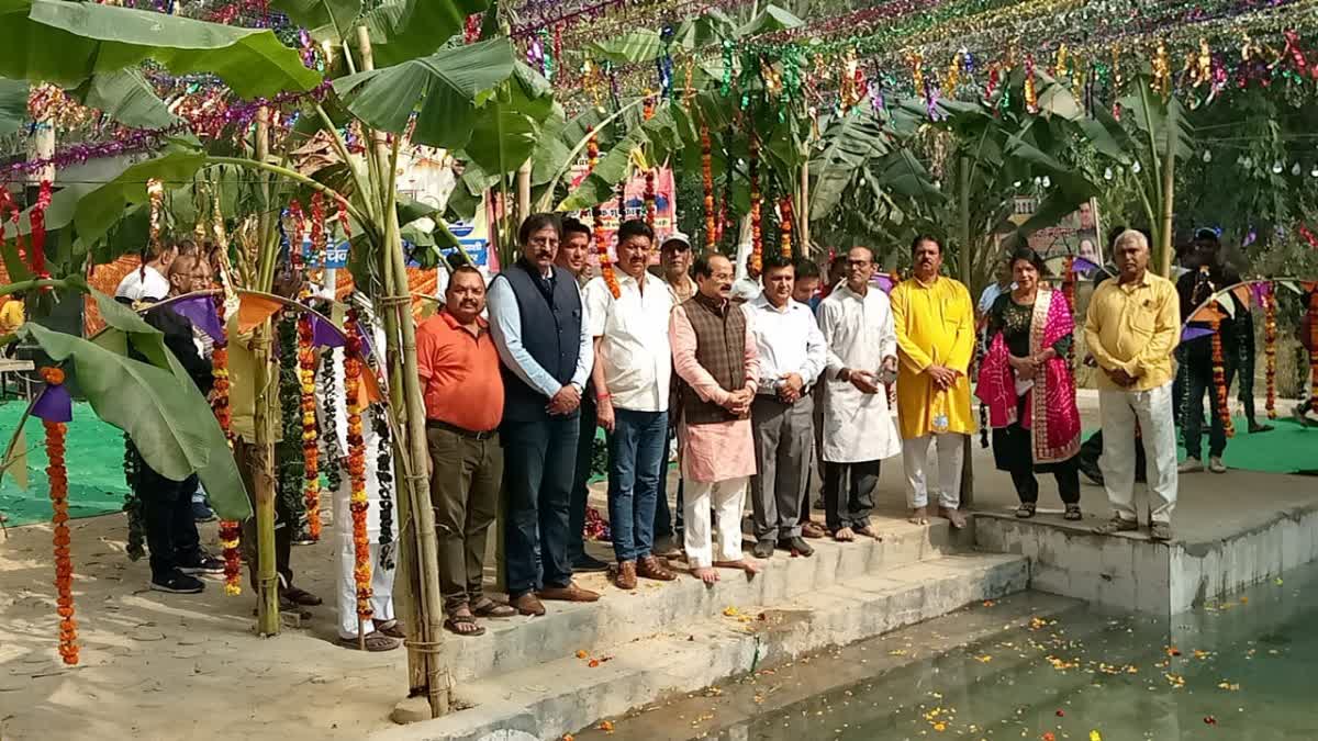 Beautiful Chhath Ghat built in Vikaspuri in delhi