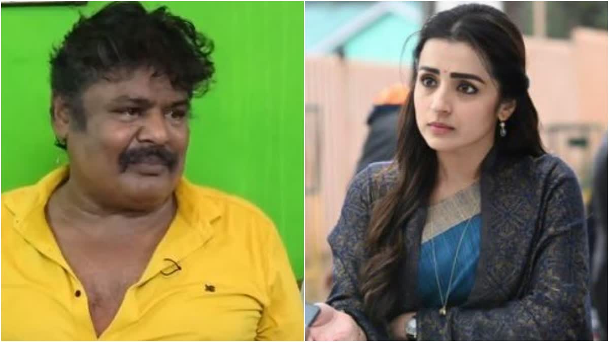 Mansoor Ali Khan on remark against Trisha  Mansoor Ali Khan controversial remark on Trisha  തന്‍റേത് ഡാർക്ക് കോമഡി തൃഷ തെറ്റിദ്ധരിച്ചു  വിവാദ പരാമർശത്തിൽ വിശദീകരണവുമായി മൻസൂർ അലി ഖാൻ  തൃഷക്കെതിരായ വിവാദ പരാമർശത്തിൽ മൻസൂർ അലി ഖാൻ  മൻസൂർ അലി ഖാൻ വിവാദ പ്രസ്‌താവന  നടൻ മൻസൂർ അലി ഖാൻ  Mansoor Ali Khan Trisha Controversy  leo  ലിയോ