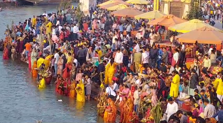 Chhath Puja Celebrated in Haridwar