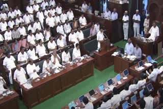 tamil nadu again passed the bills which returns  opposition aiadmk and bjp walked out  bills passed with voice vote  governor returned 12 bills  bills related to universitites  ബില്ലുകള്‍ യാതൊരു മാറ്റവും വരുത്താതെ അതേപടി തന്നെ  വീണ്ടും ബില്ലിന് ഗവര്‍ണര്‍ അംഗീകാരം നല്‍കുമോ  ദ്രാവിഡ പ്രത്യയശാസ്ത്രങ്ങള്‍ ദഹിക്കുന്നില്ല  governor defames people of tamilnadu and assembly  now governor is foorced to give assent