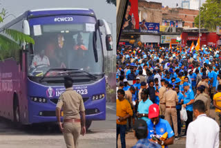 Cricket World Cup 2023  Cricket World Cup 2023 Final  India vs Australia FInal  Team India Reached Ahmedabad Stadium  Ahmedabad Stadium  ഏകദിന ലോകകപ്പ്  ക്രിക്കറ്റ് ലോകകപ്പ് ഫൈനല്‍  ഇന്ത്യ ഓസ്‌ട്രേലിയ ഫൈനല്‍  അഹമ്മദാബാദ് സ്റ്റേഡിയം  നരേന്ദ്ര മോദി സ്റ്റേഡിയം