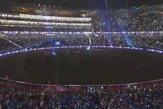 world-cup-2023-a-spectacular-laser-show-was-performed-during-the-drinks-break