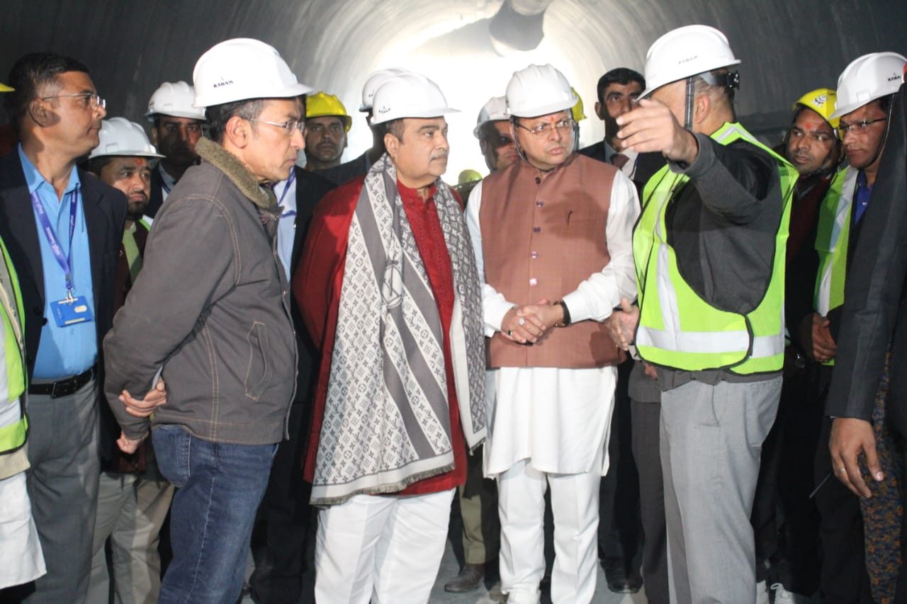 Nitin Gadkari Inspected Uttarkashi tunnel Rescue Operation