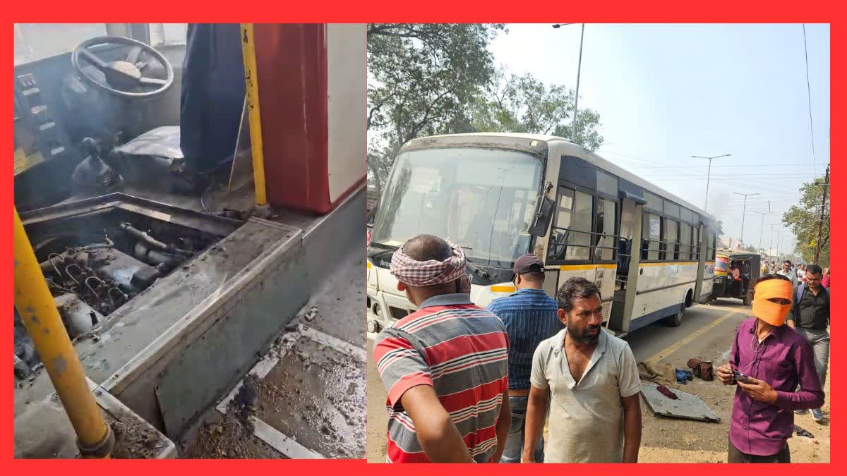 BUS ACCIDENT AVERTED IN BILASPUR