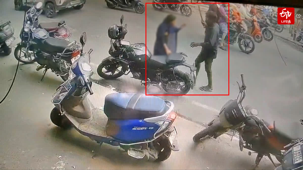 cctv footage of young woman assaulted in chennai