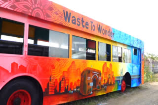 Bhopal Artist Transforms Scrapped Bus Into Innovative Bus Stand Under 'Waste To Wonder' Project