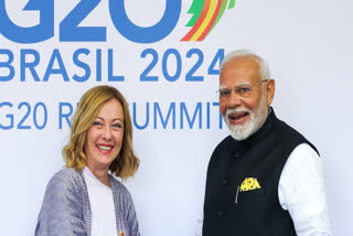 Prime Minister Narendra Modi during a bilateral meeting with Italy's Prime Minister Giorgia Meloni on the sidelines of the G20 Summit